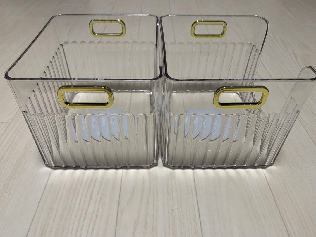 THREEPPY 冷蔵庫用収納ケース　クリア　6点セット