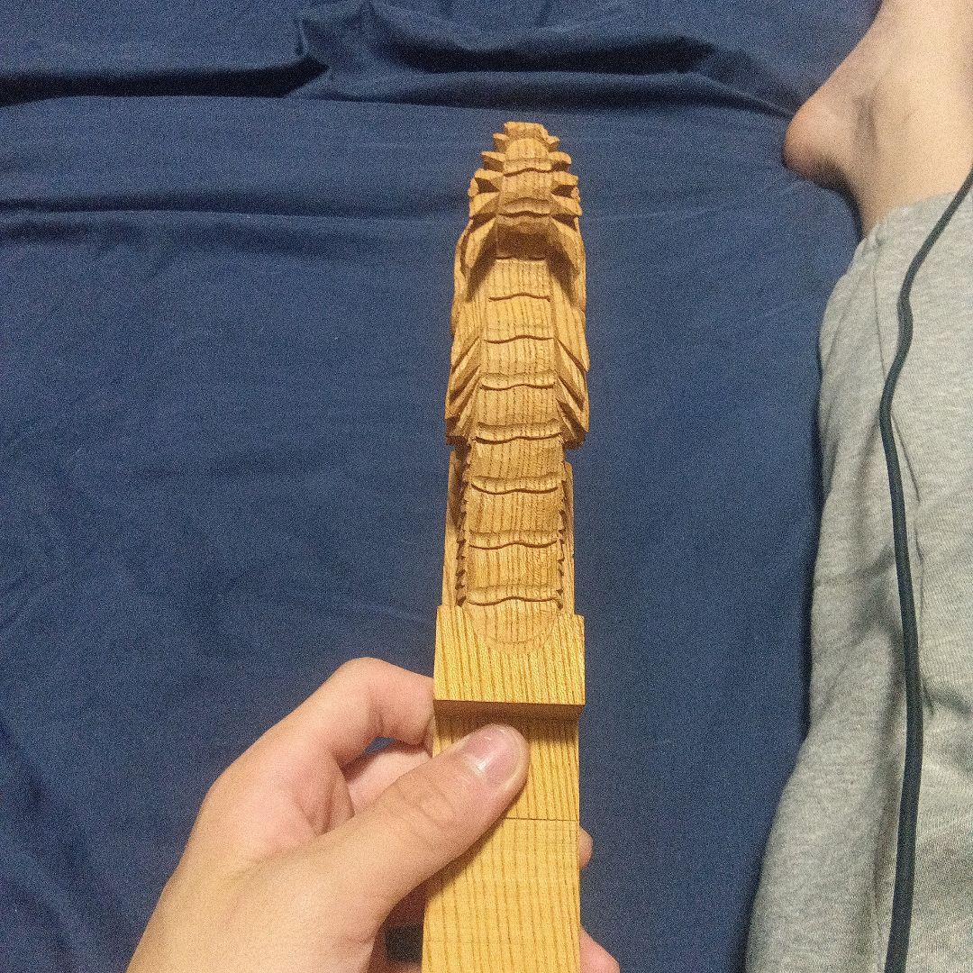 地車（だんじり）の龍の木彫り