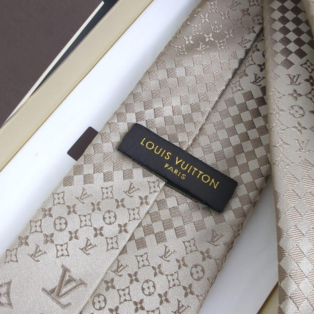 【美品】LOUISVUITTON ルイヴィトン モノグラム ダミエ ネクタイ