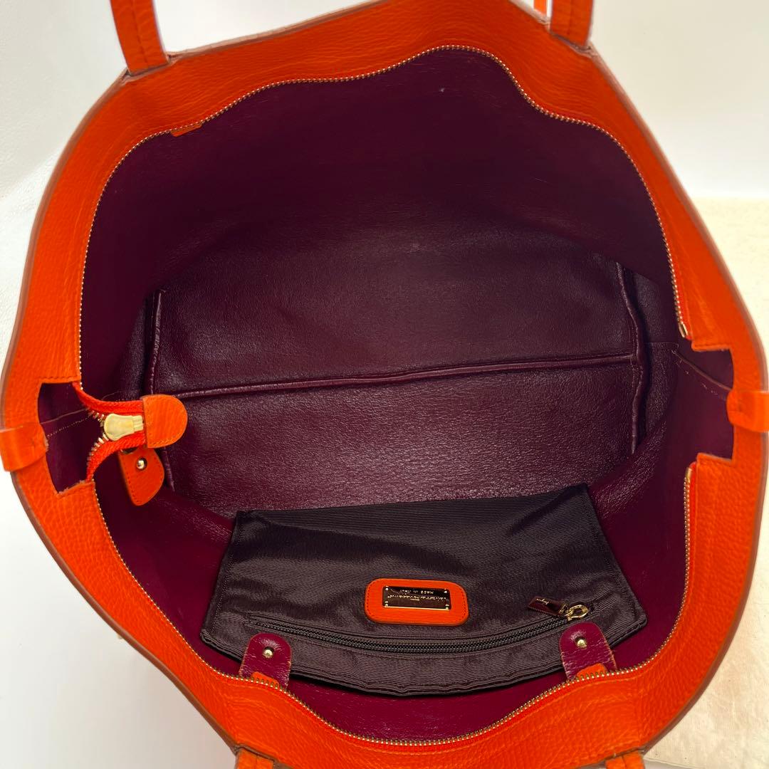 フェラガモ ガンチーニ A4◎ トートバッグ レザー オレンジ