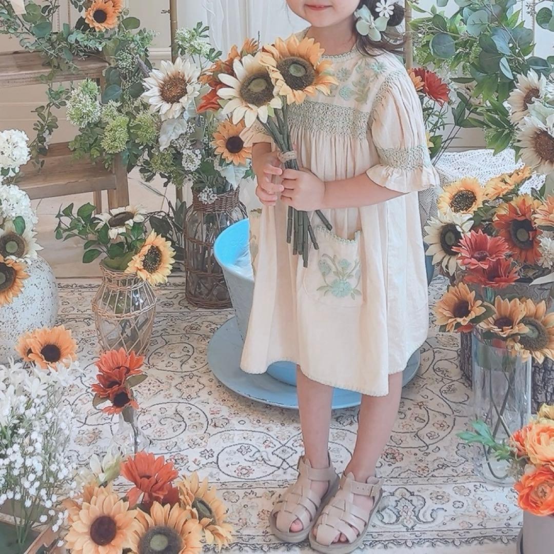 apolina アポリナ Dora Dress Milk 3-5y