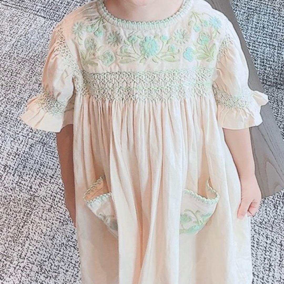 apolina アポリナ Dora Dress Milk 3-5y