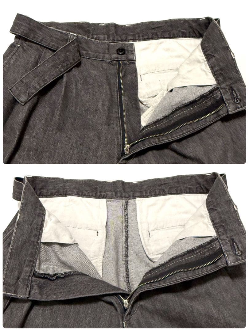 【美品】 MR.OLIVE 10oz デニム セットアップ USED加工 L相当