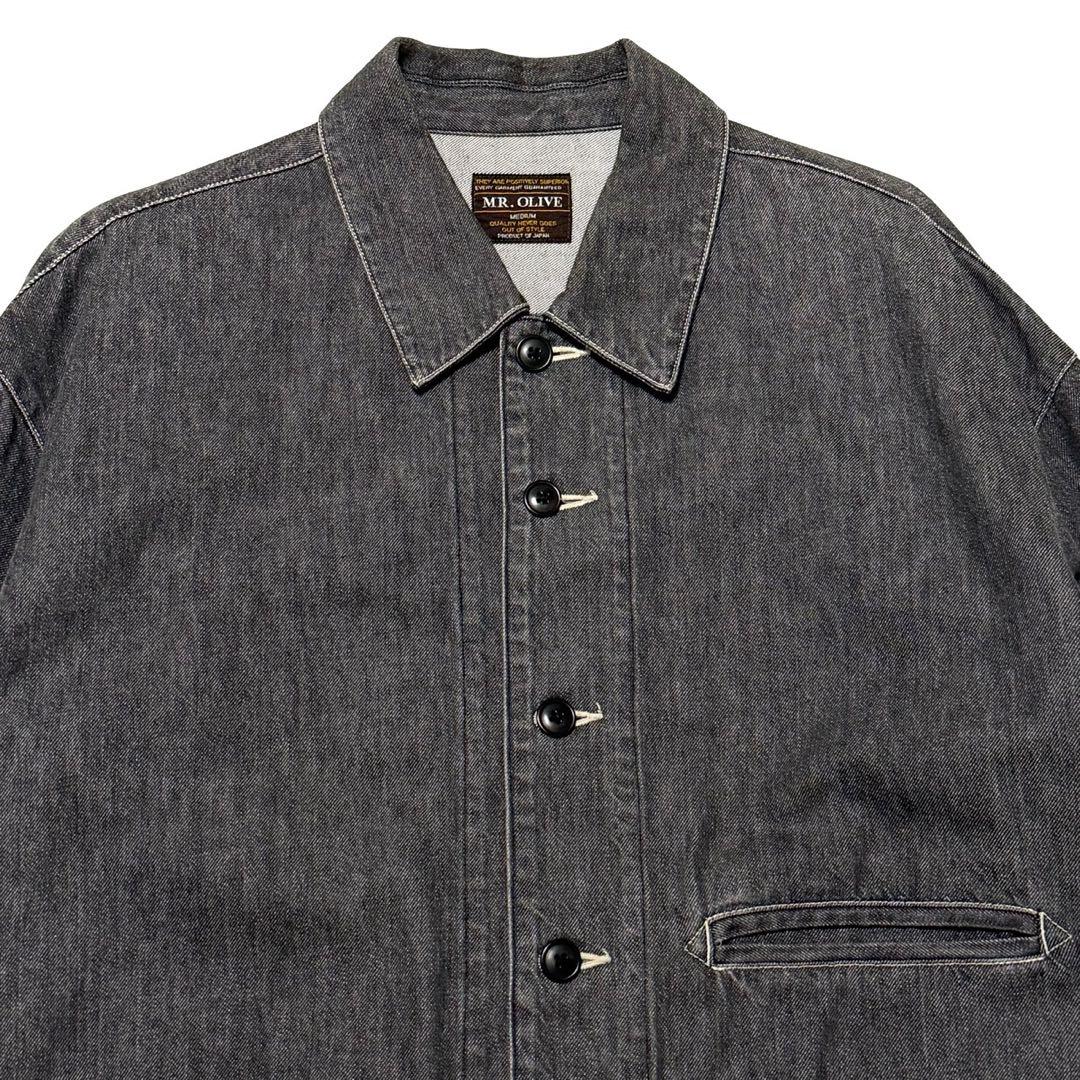 【美品】 MR.OLIVE 10oz デニム セットアップ USED加工 L相当