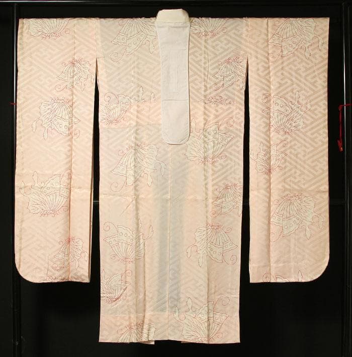 ご注文セット　7098■　Ｌ寸　風車　正絹お振袖　長襦袢付き　美品