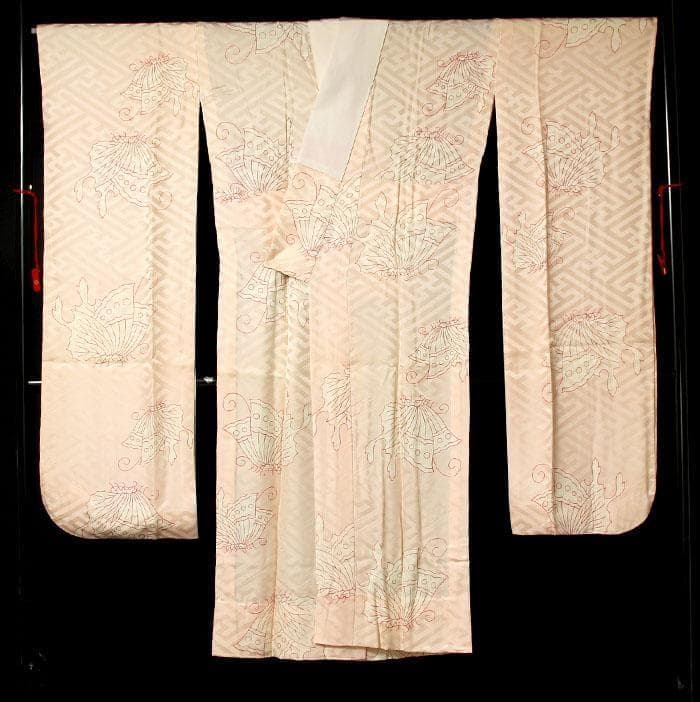 ご注文セット　7098■　Ｌ寸　風車　正絹お振袖　長襦袢付き　美品