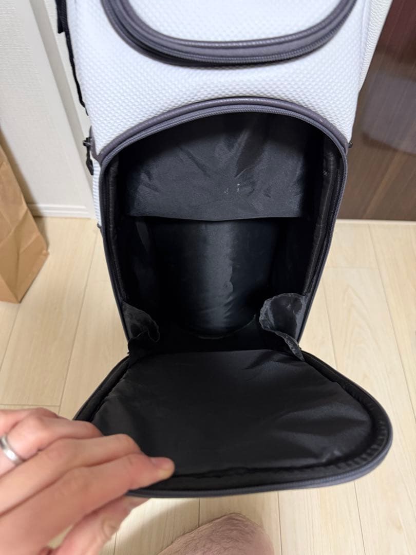 OAKLEY ゴルフ　キャディバッグ グレー/ホワイト