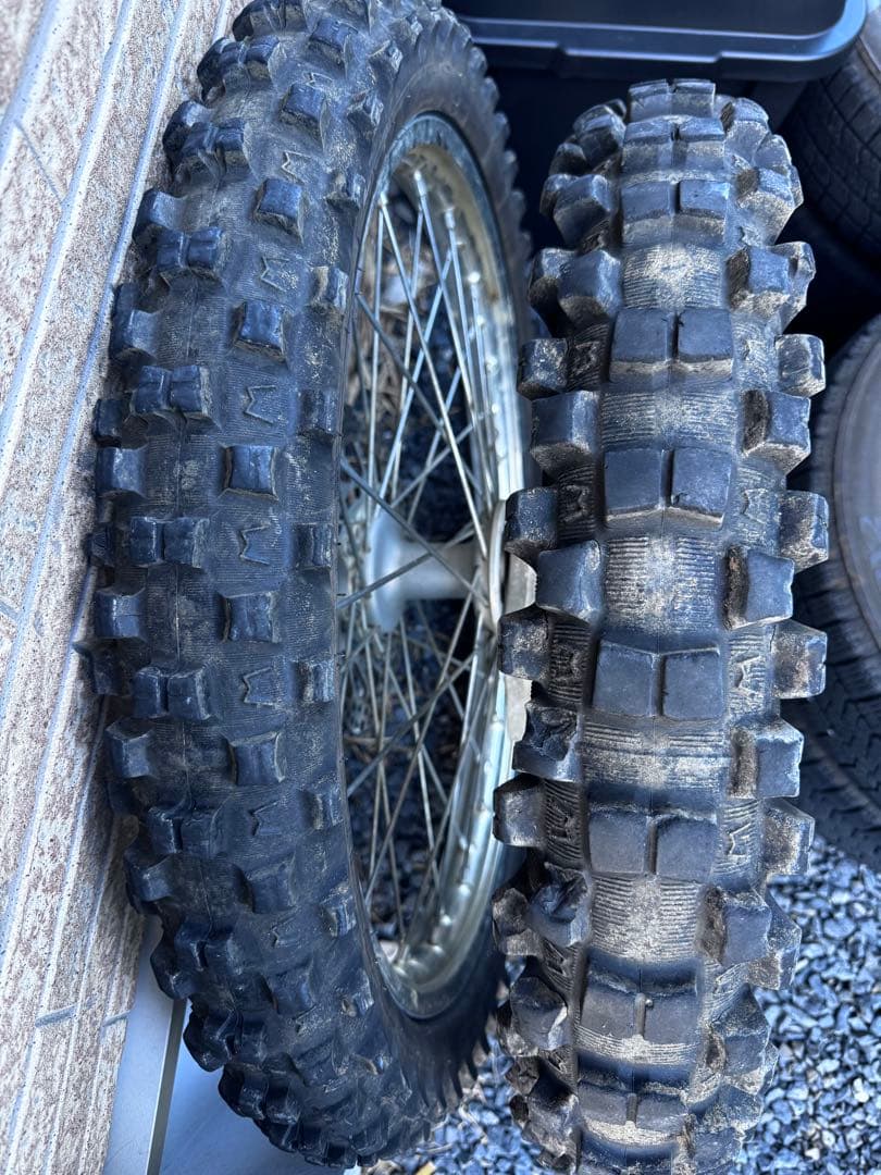 CRF250R 2014年式 前後セット‼️ 純正ホイール ディスク タイヤ付き