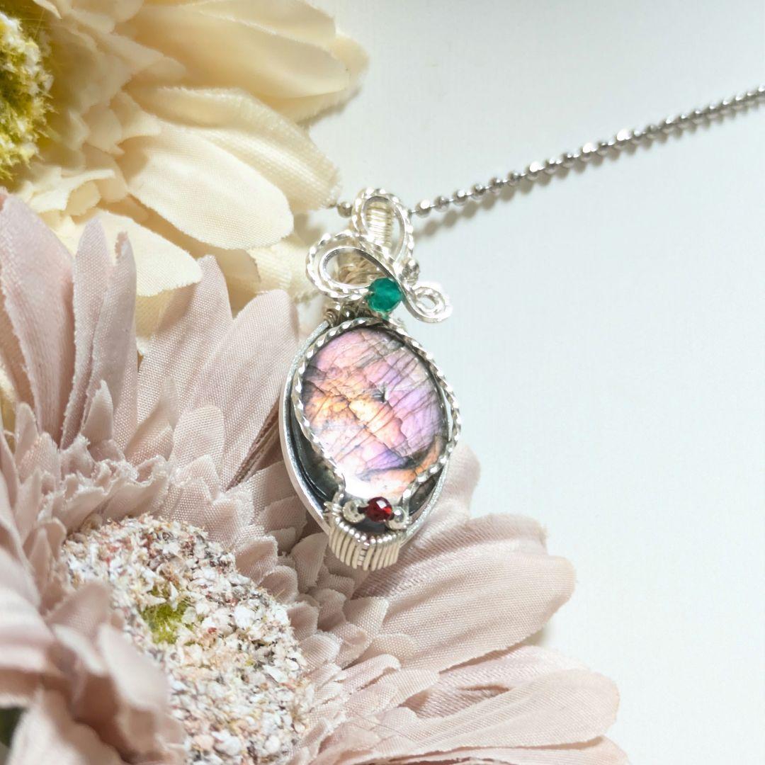 【専用】なつ様 天然石ラブラドライト 希少カラー お纏め