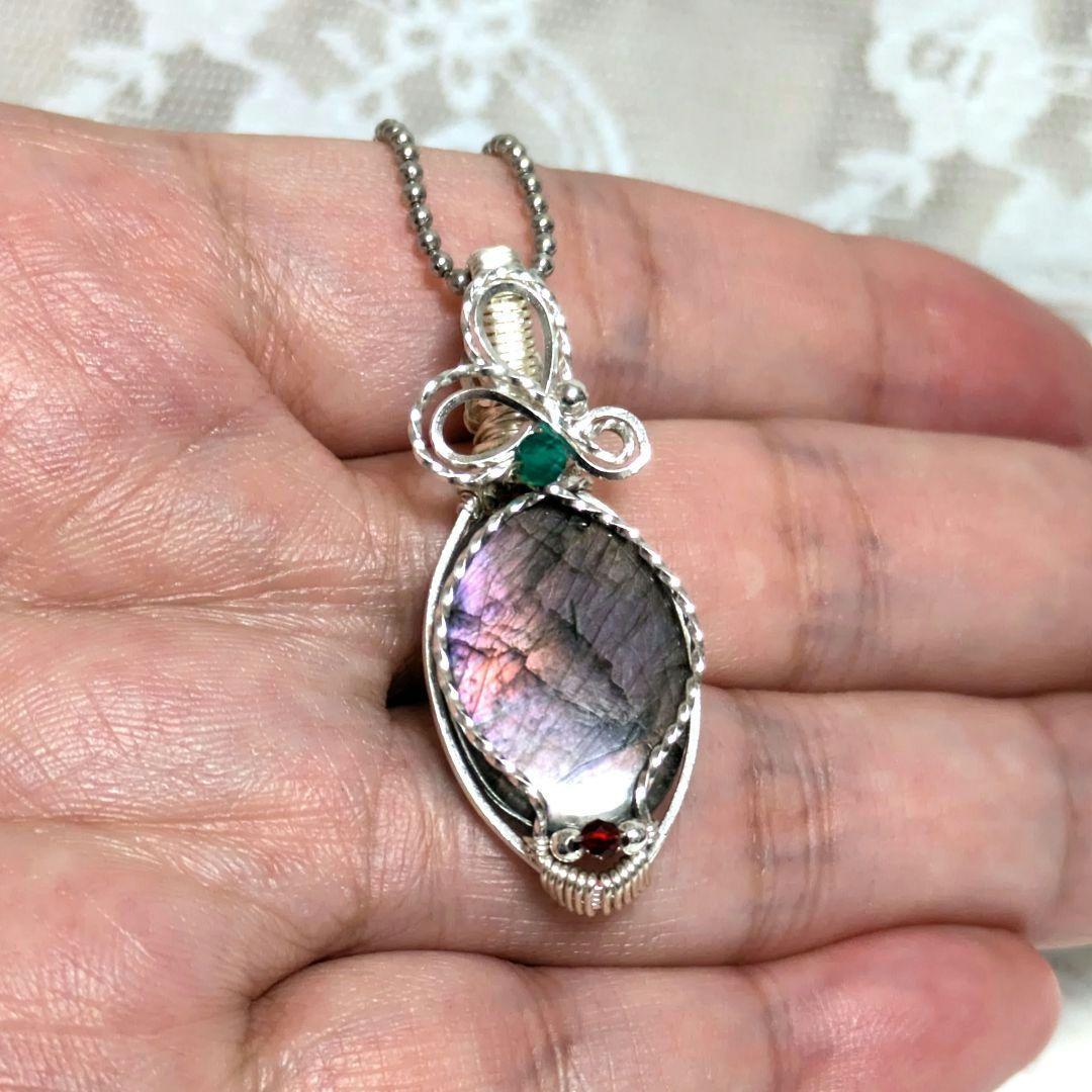 【専用】なつ様 天然石ラブラドライト 希少カラー お纏め