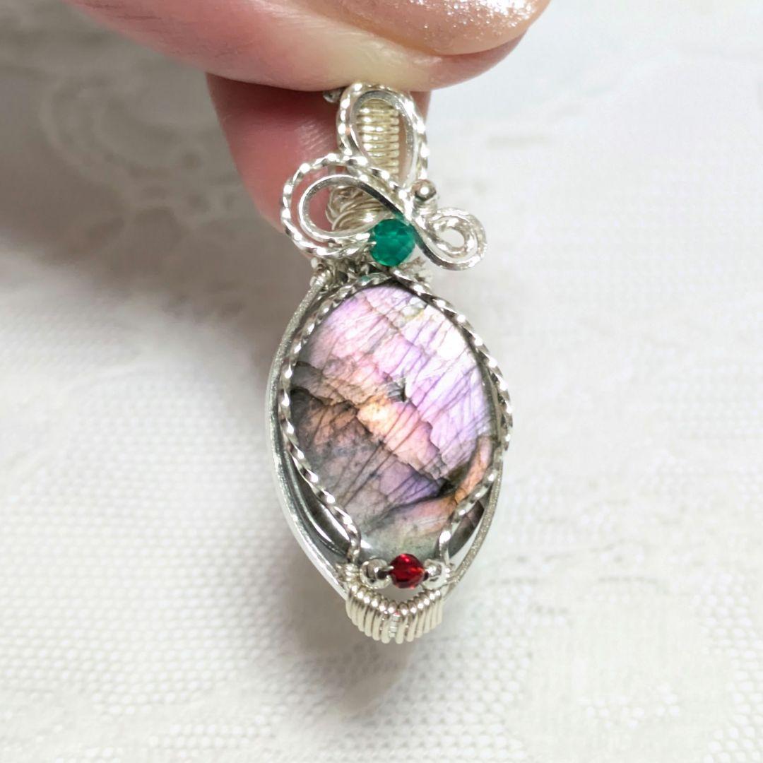 【専用】なつ様 天然石ラブラドライト 希少カラー お纏め