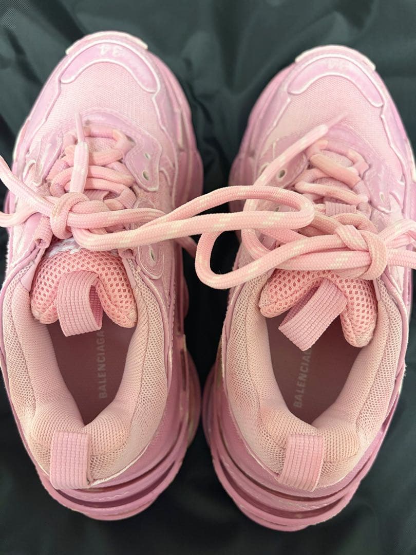 BALENCIAGA トリプルS Triple Sピンク スニーカー 34 新品