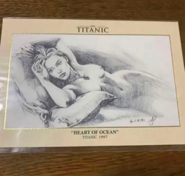 ラスト1,タイタニックのポストカード。予約特典でしたので、今は手に入りません