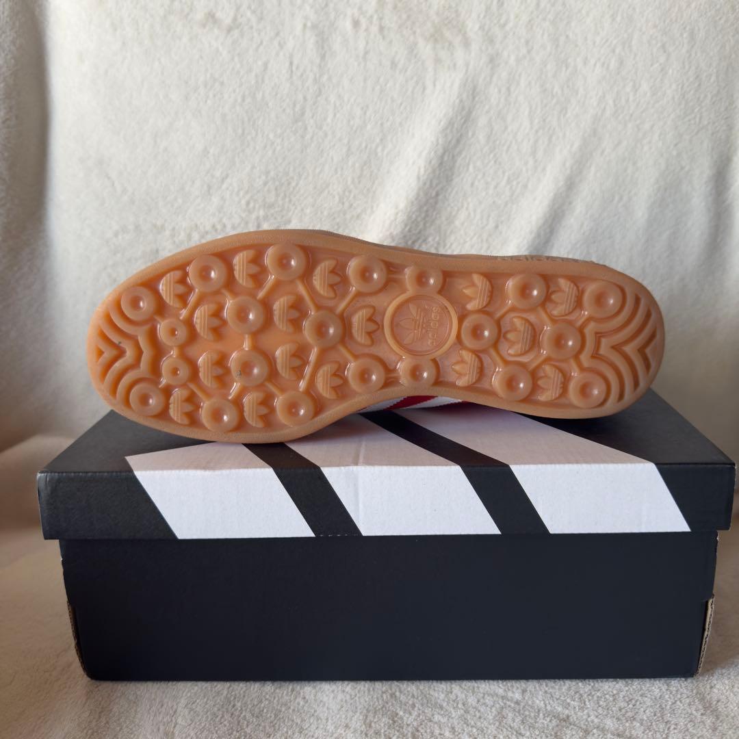 adidas Gazelle レッド/ホワイト スニーカー