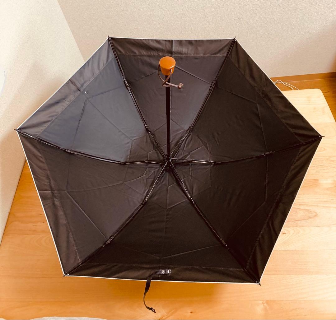 SunBarrier100 折り畳み日傘 三段折りコンビ　骨数6本　ベージュ