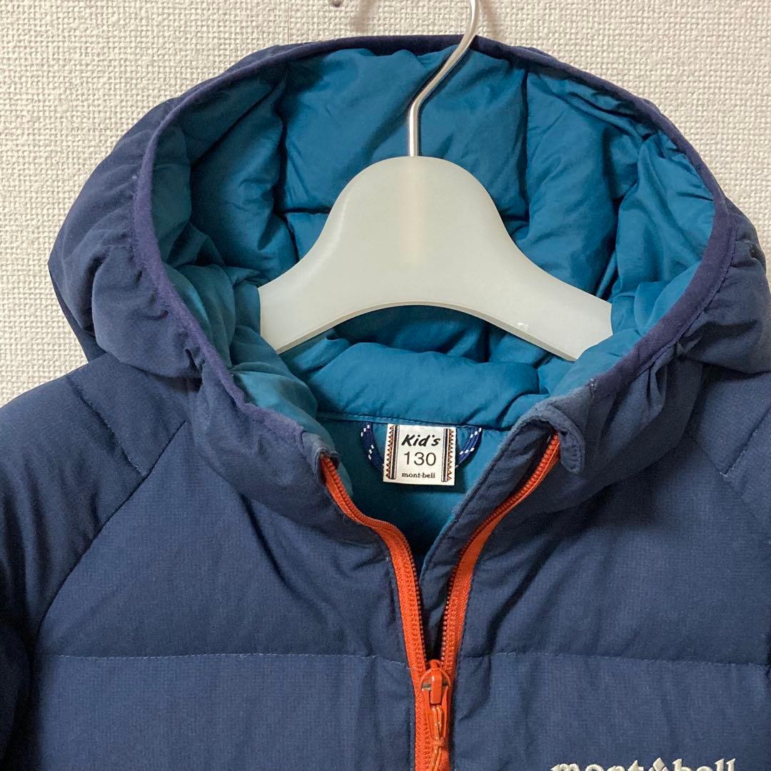 【美品】モンベル ダウンジャケット ダウンパーカ ゴアテックス 130cm