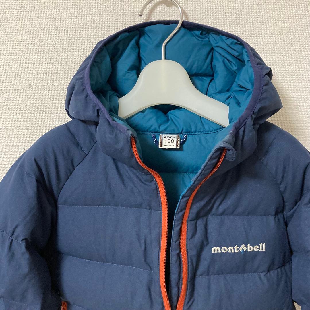 【美品】モンベル ダウンジャケット ダウンパーカ ゴアテックス 130cm