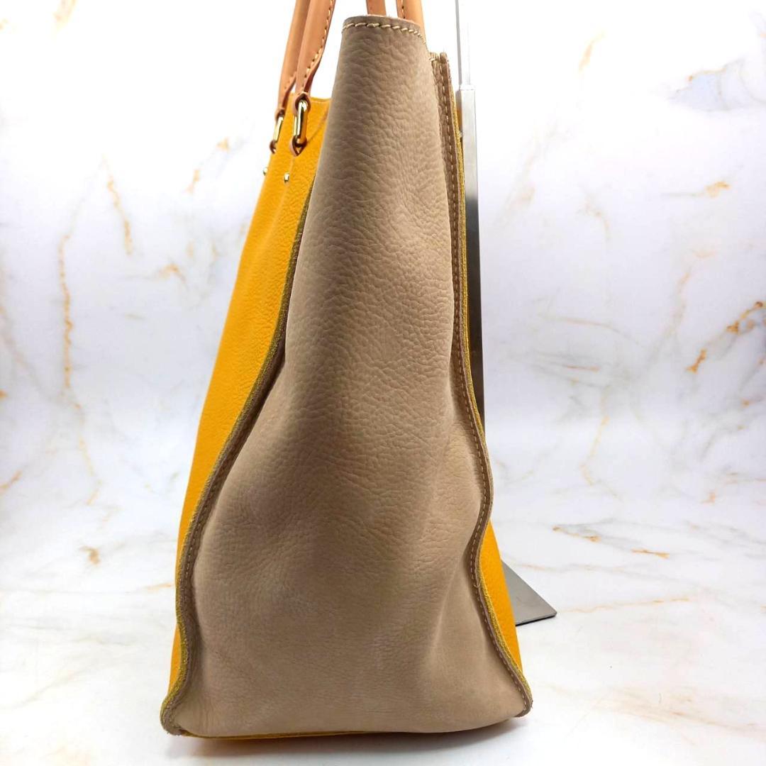 ✨希少・未使用級✨ キャロリーナヘレラ トートバッグ A4可 バイカラー