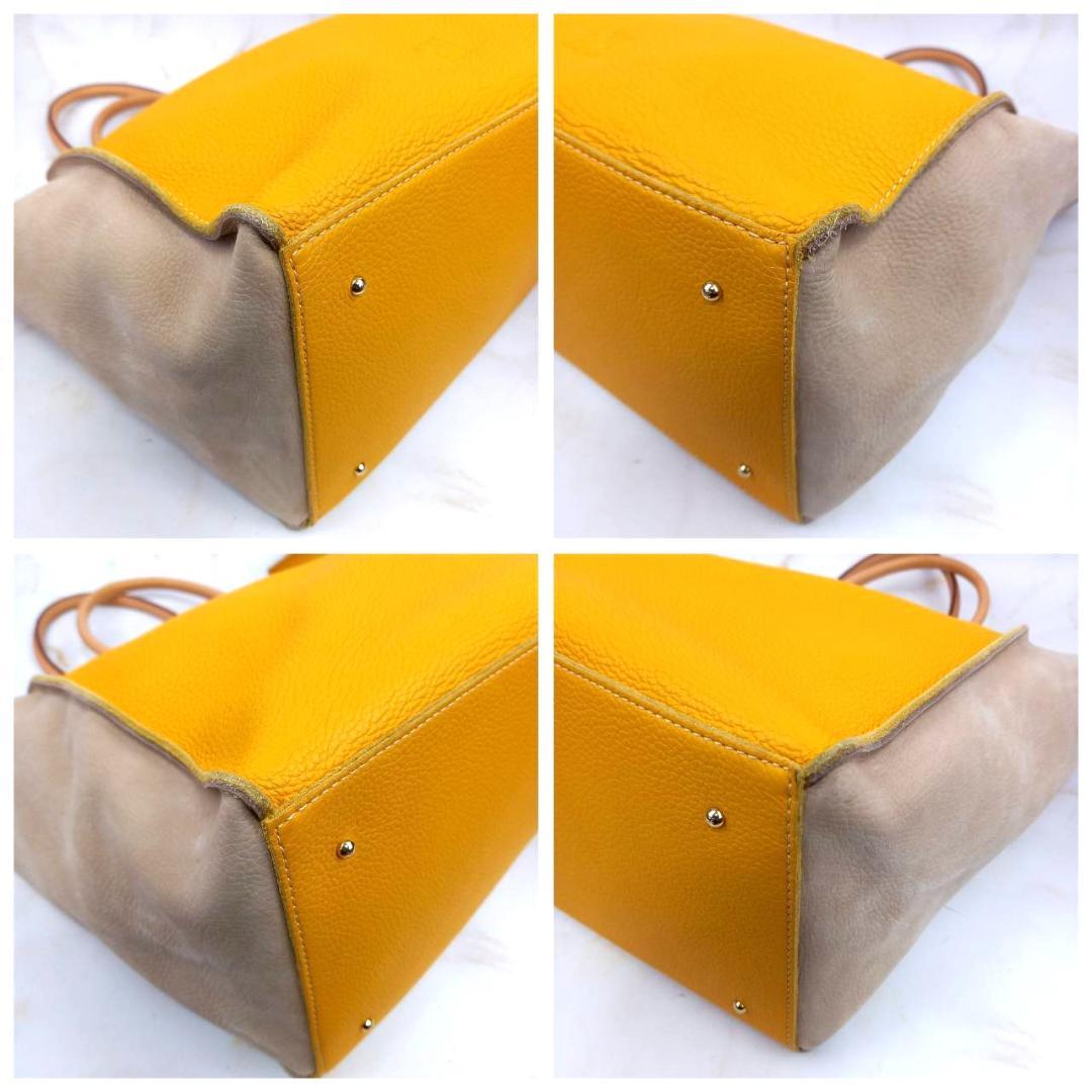 ✨希少・未使用級✨ キャロリーナヘレラ トートバッグ A4可 バイカラー