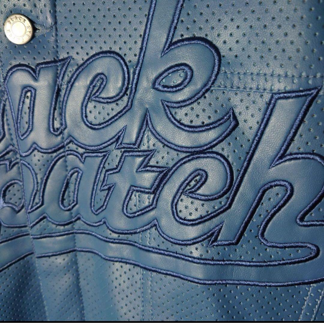 R*Y様 【美品】ブラックアイパッチ　フェイク レザー ジャケット　中綿　スタジ