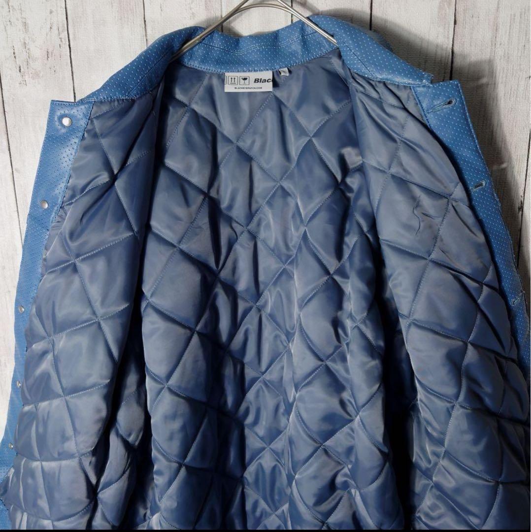 R*Y様 【美品】ブラックアイパッチ　フェイク レザー ジャケット　中綿　スタジ