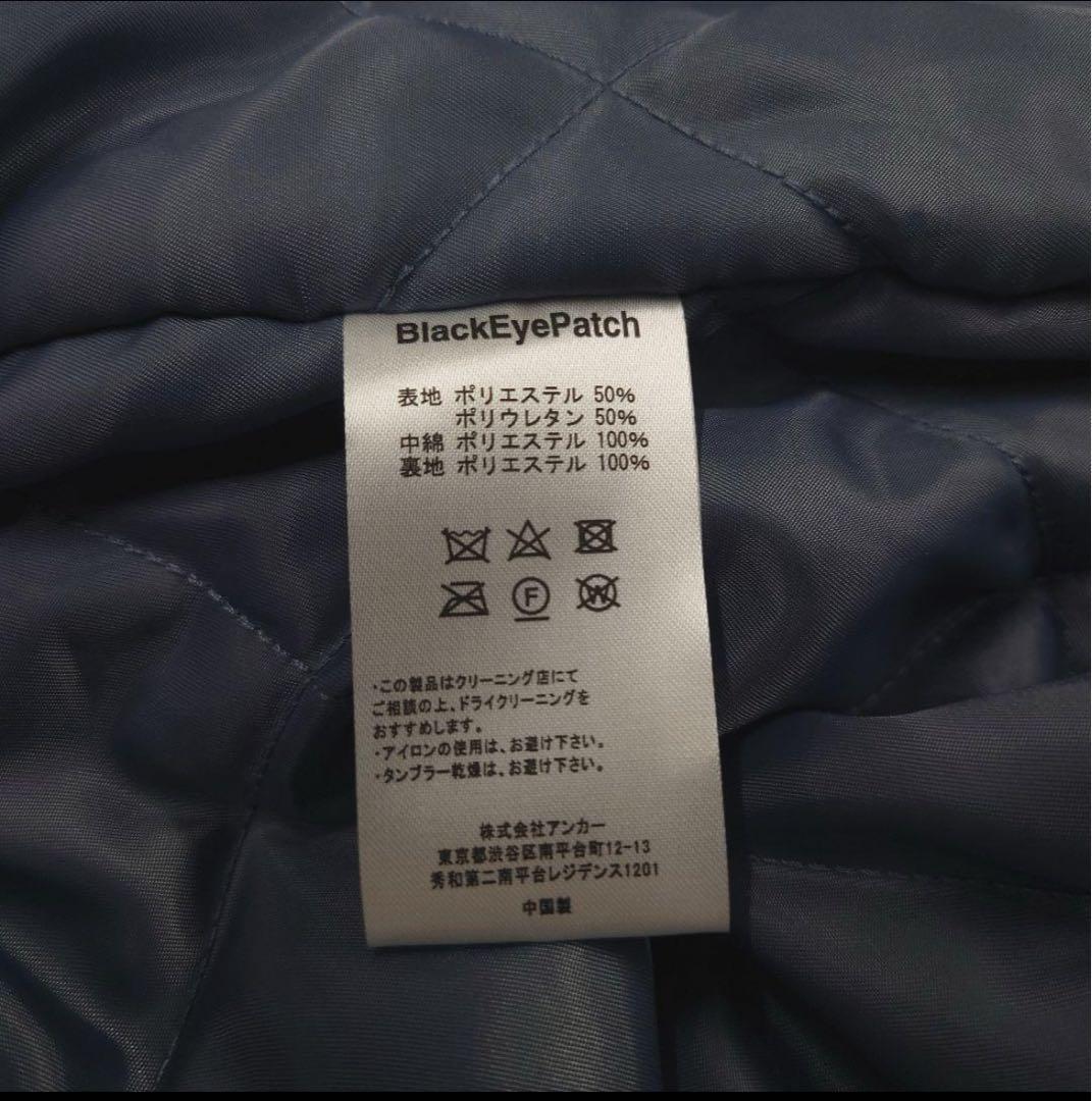 R*Y様 【美品】ブラックアイパッチ　フェイク レザー ジャケット　中綿　スタジ