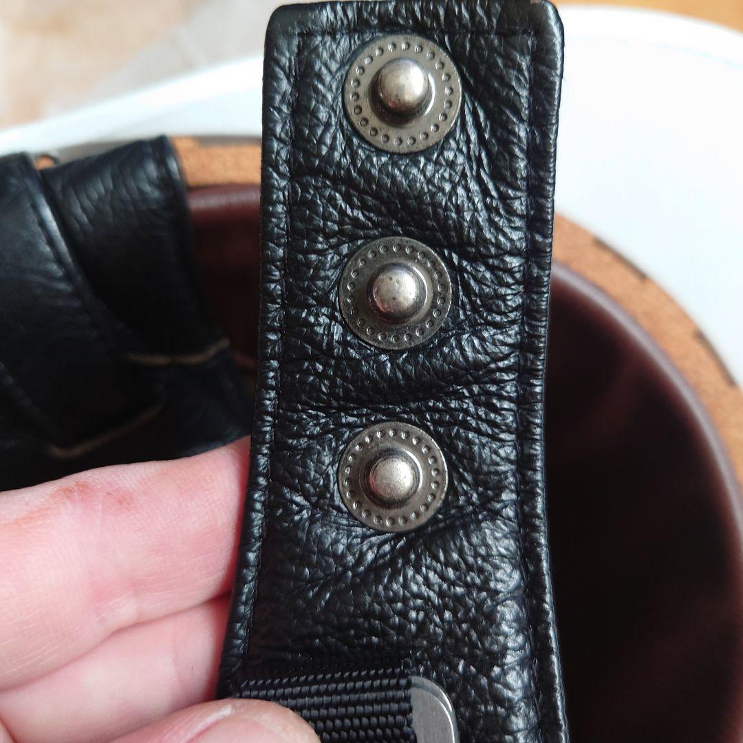 立花三つボタン本革コルク黒色　　シリアルナンバーカード付属300個限定 当時物