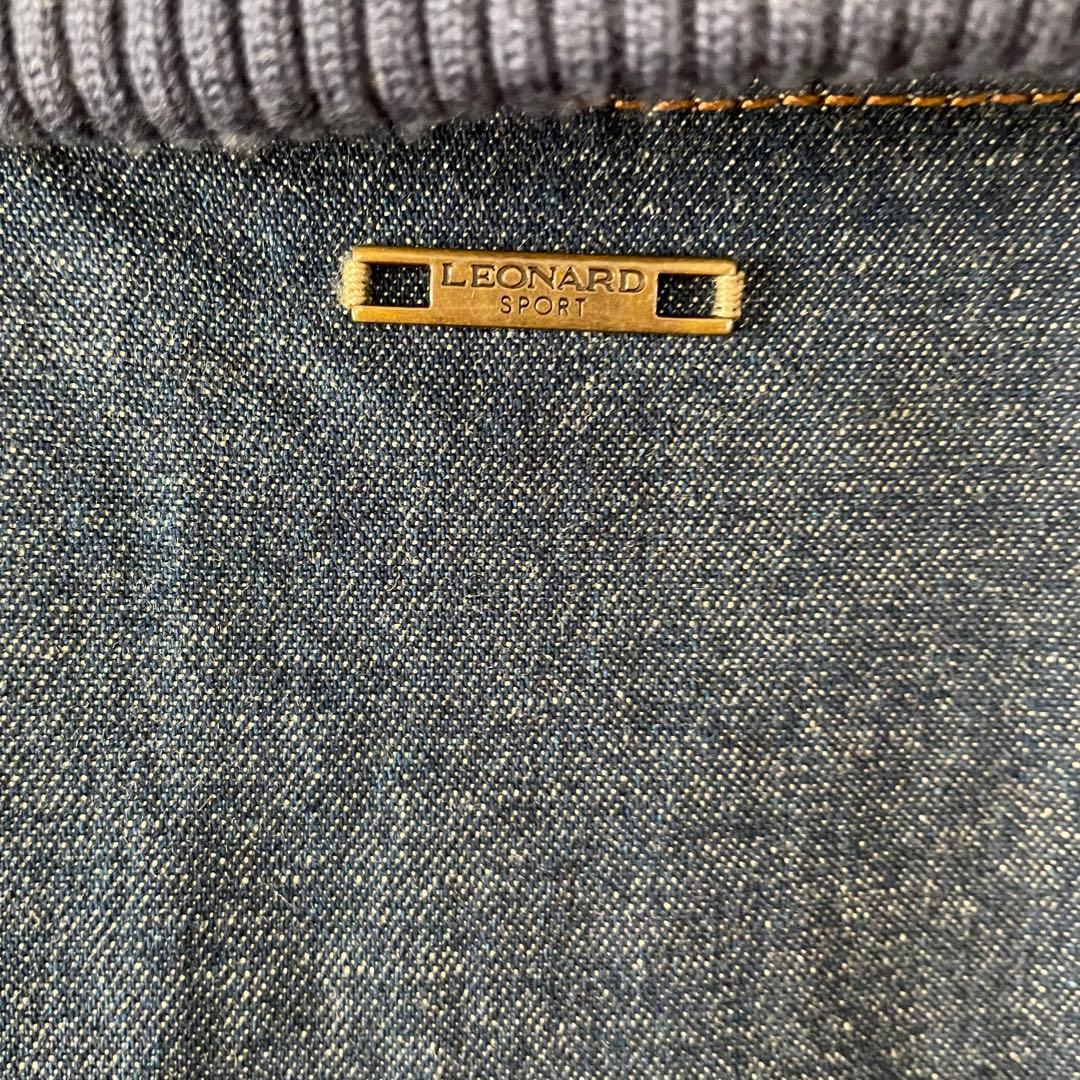 LEONARD SPORT レオナール　デニムジャケット　42 ネイビー