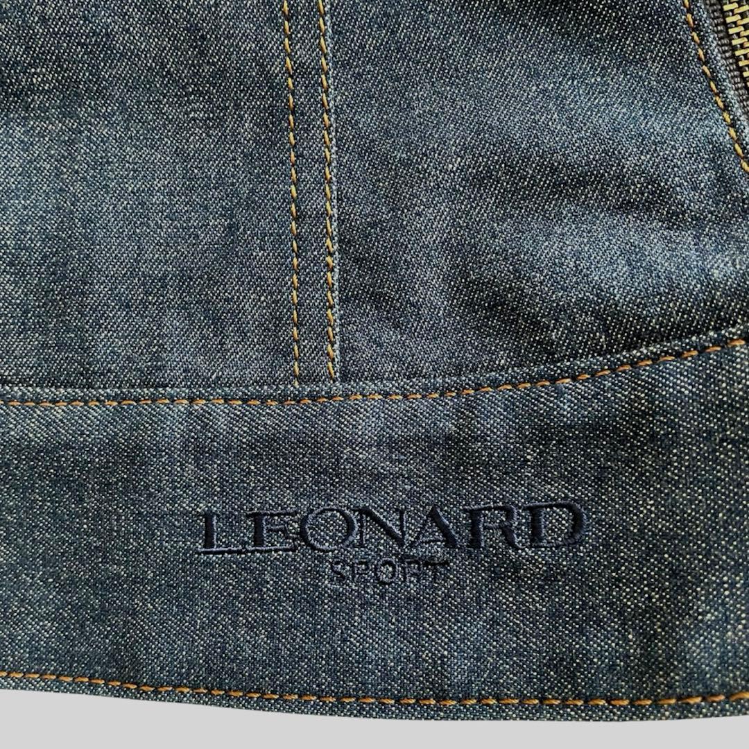 LEONARD SPORT レオナール　デニムジャケット　42 ネイビー