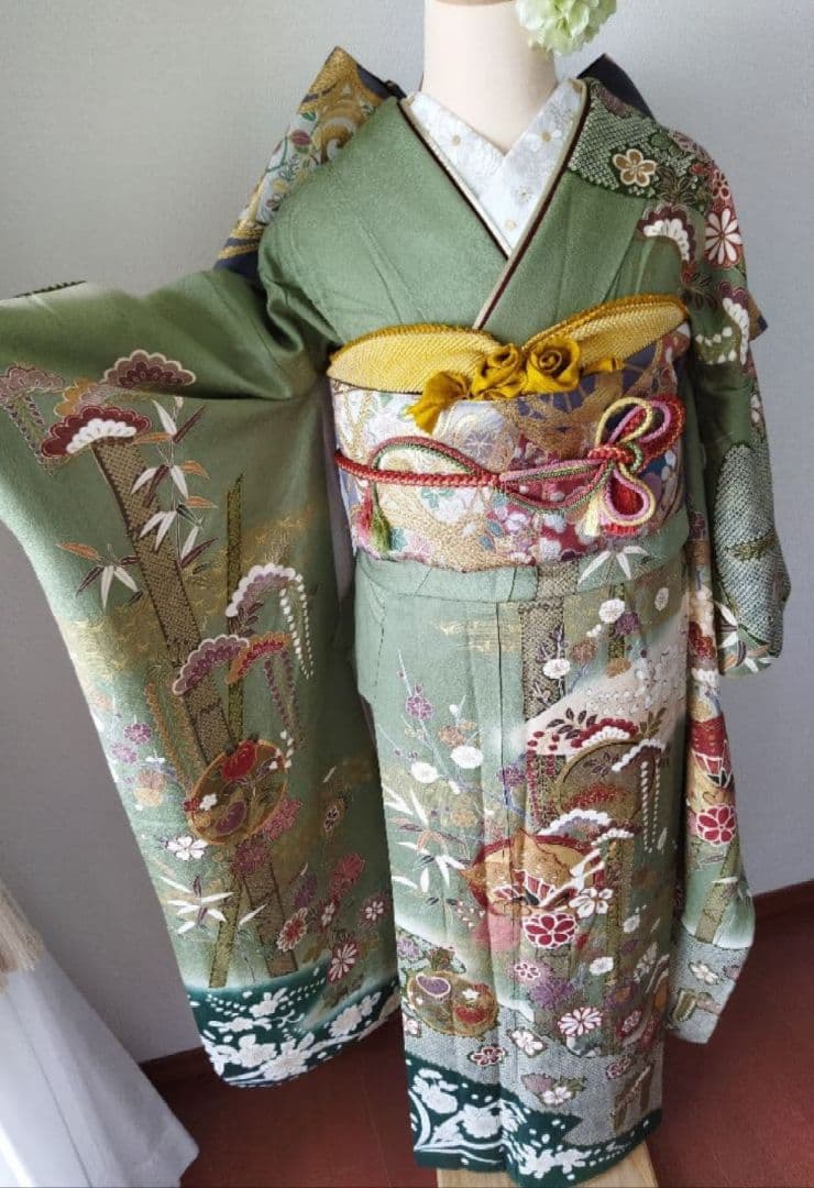 sa-kura33様　418.振袖7点セット 正絹フルセット　成人式