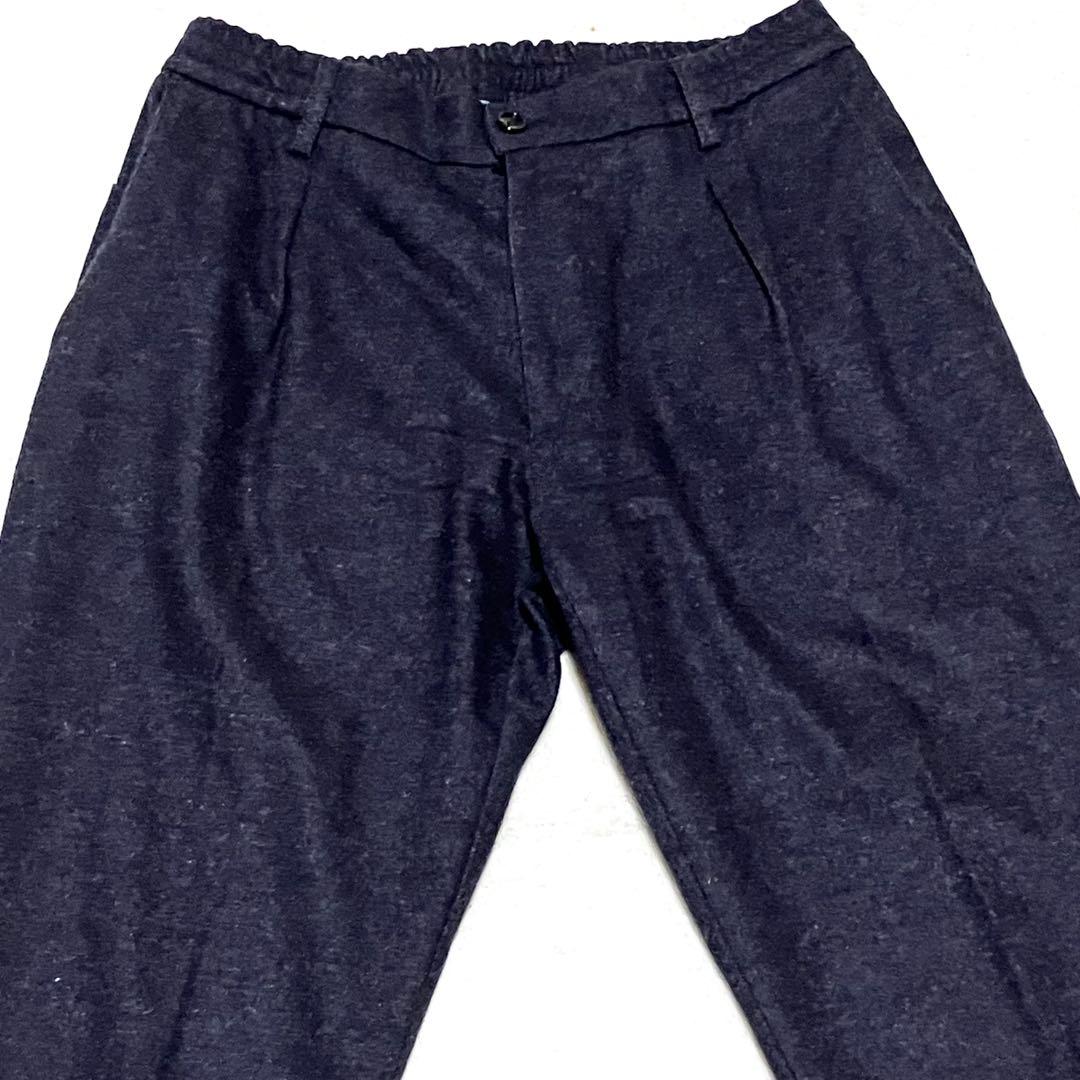 ベルウィッチ BERWICH スラックス 48 グレー ウール ストレッチ