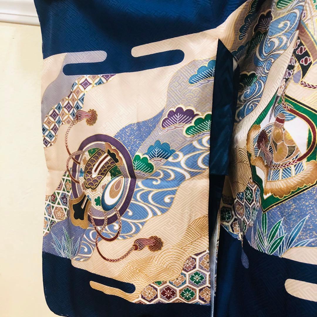 七五三 五歳‼️羽織り新品しつけタグ付き‼️人気兜鷹完全フルセット‼️家からは無し‼️