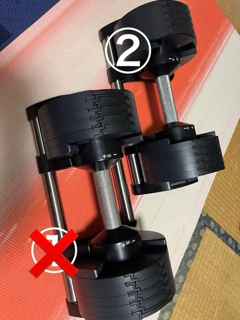 NUO フレックスベル　可変式ダンベル20㎏セット売り②