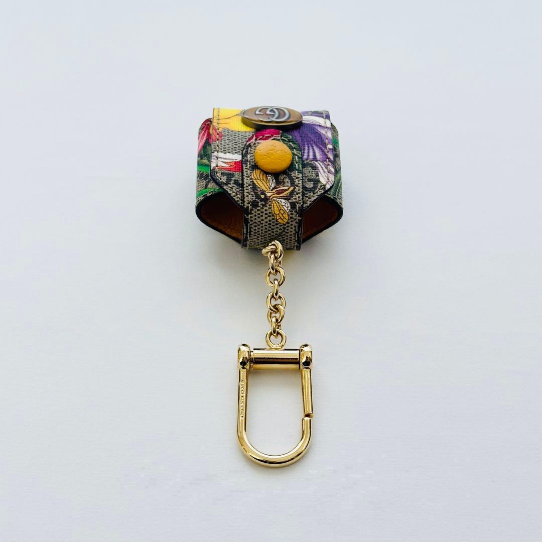 【希少×美品】GUCCI グッチ AirPodsケース GGフローラ チャーム