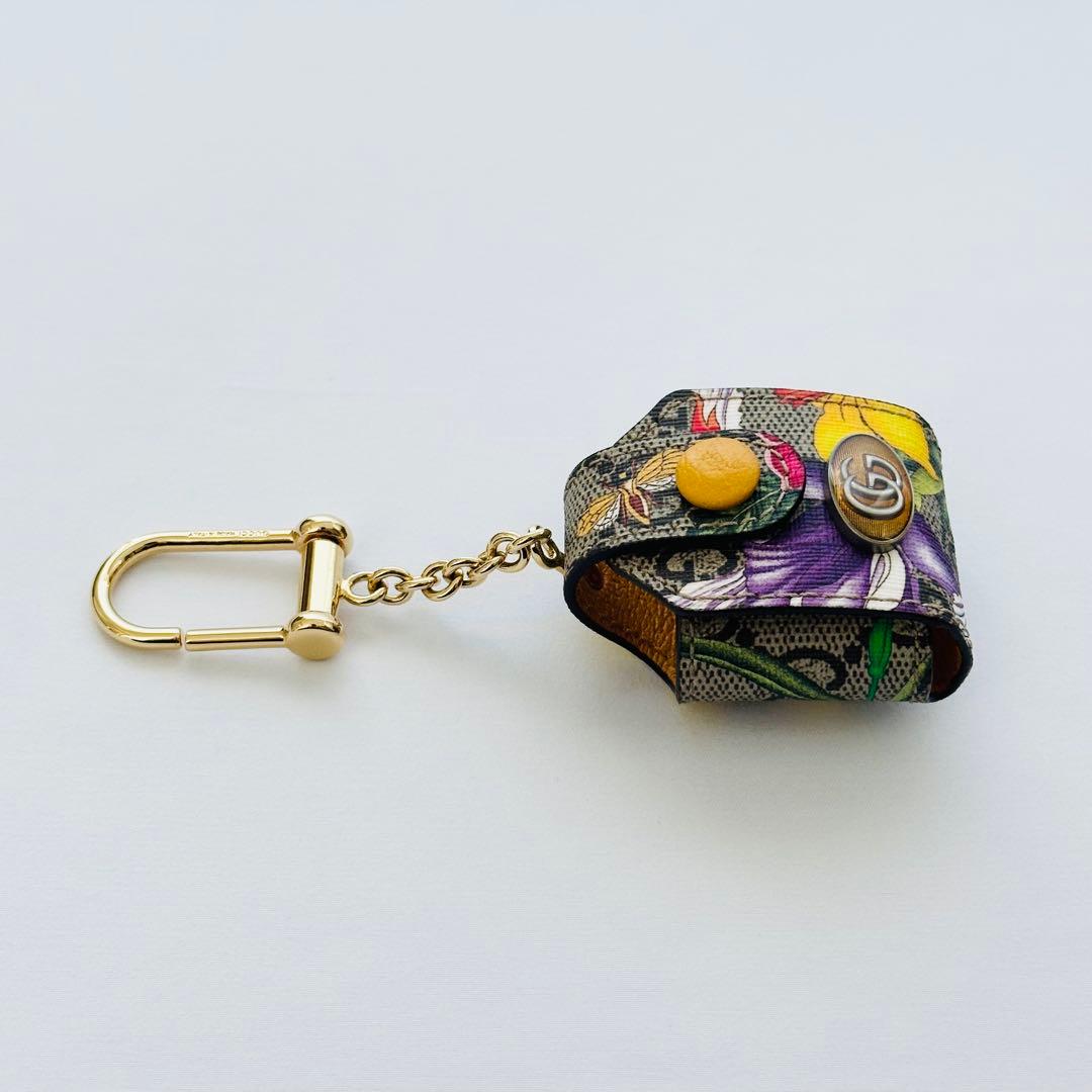 【希少×美品】GUCCI グッチ AirPodsケース GGフローラ チャーム
