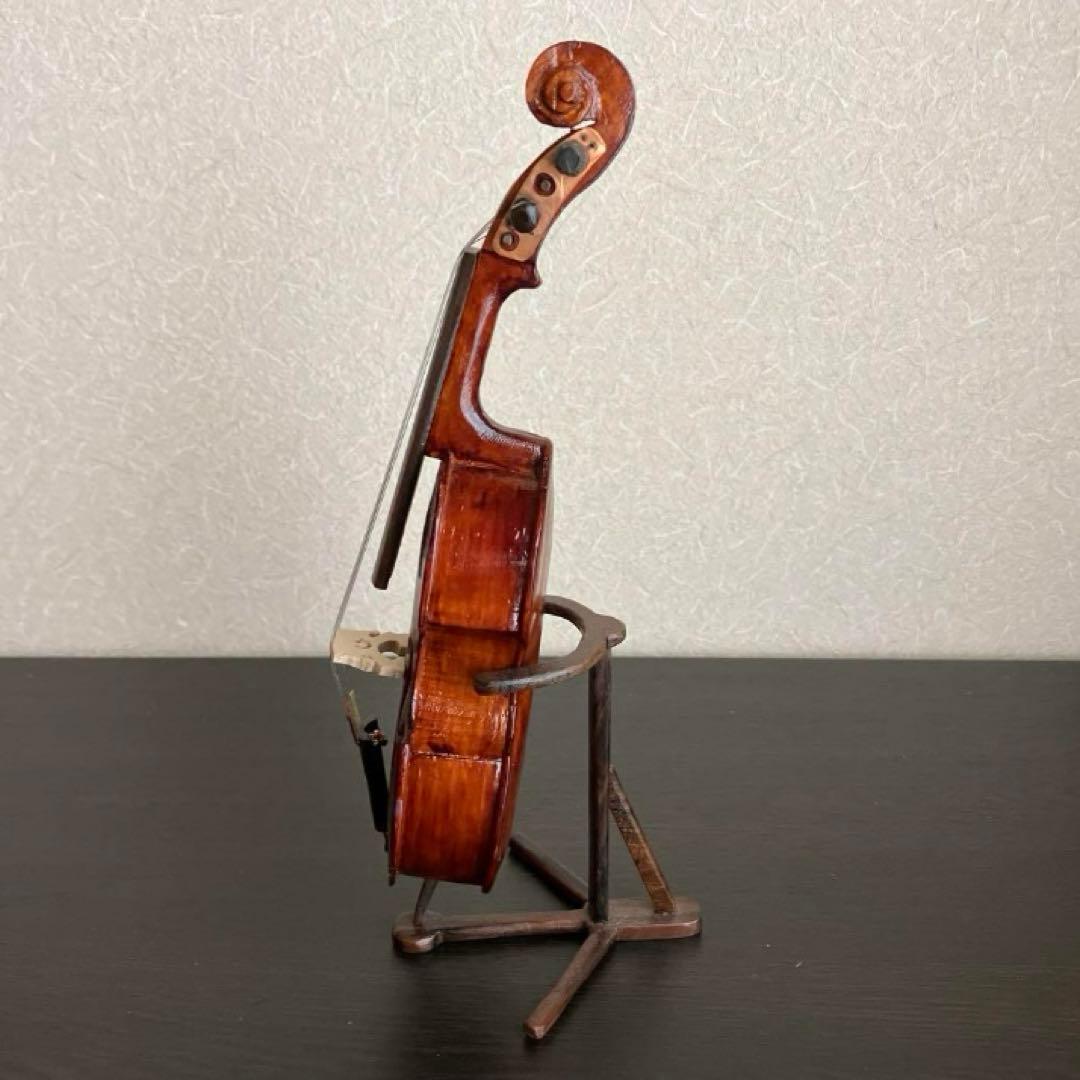 手作り小型コントラバス（約22cm）