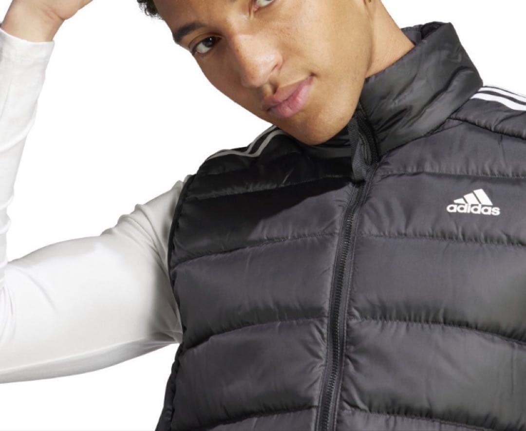 【未使用】アディダス adidas ESS ダウンベスト ブラック 3XL