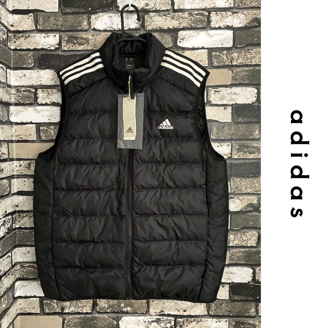 【未使用】アディダス adidas ESS ダウンベスト ブラック 3XL