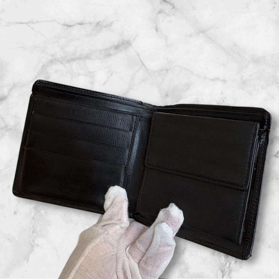 美品✨ ルイヴィトン ポルトフォイユマルコ　エピ　黒　二つ折り財布