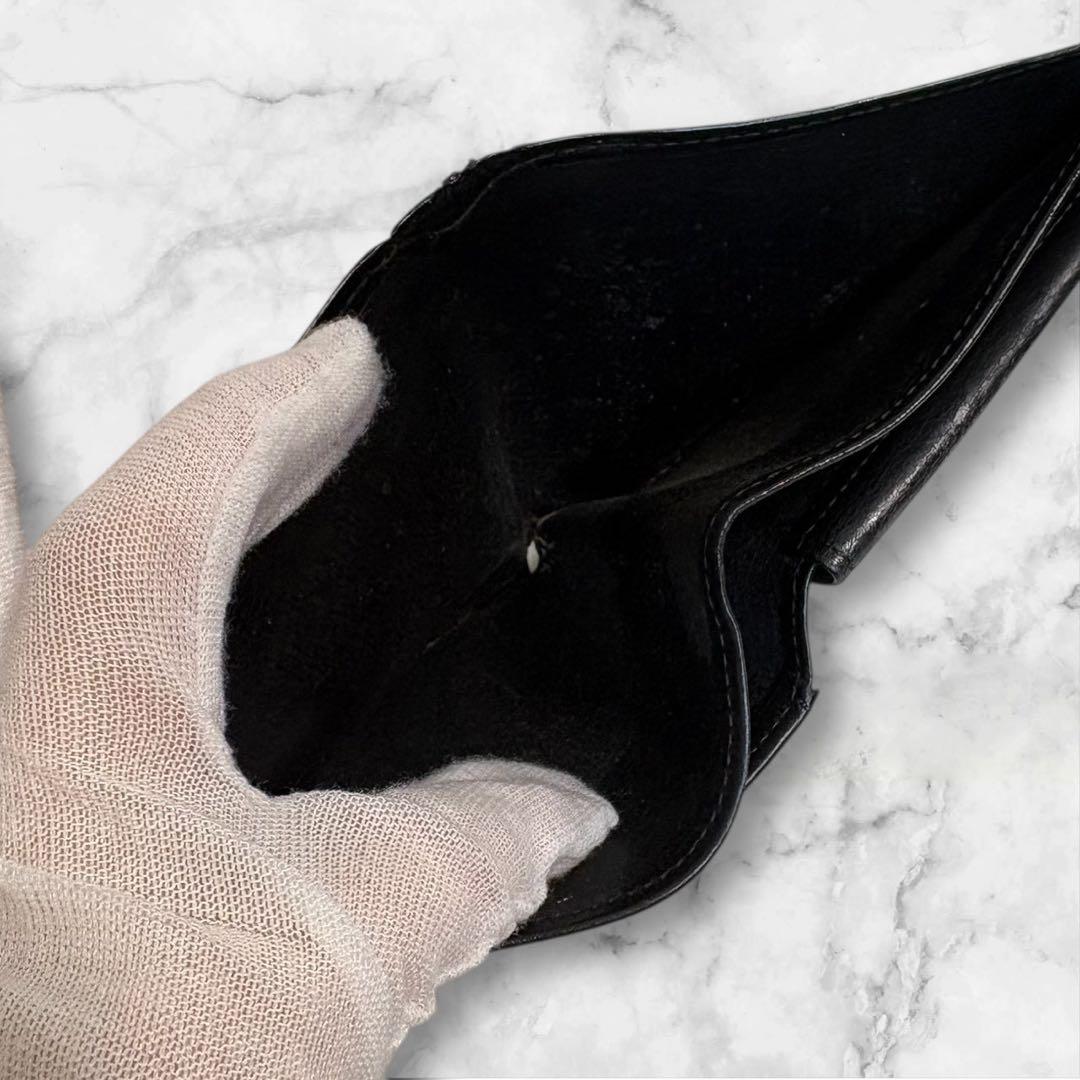 美品✨ ルイヴィトン ポルトフォイユマルコ　エピ　黒　二つ折り財布