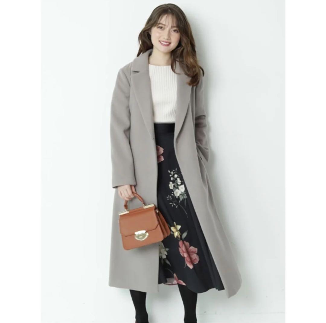 アプワイザーリッシェ⭐︎ファーマフラー付ベルテッドコート