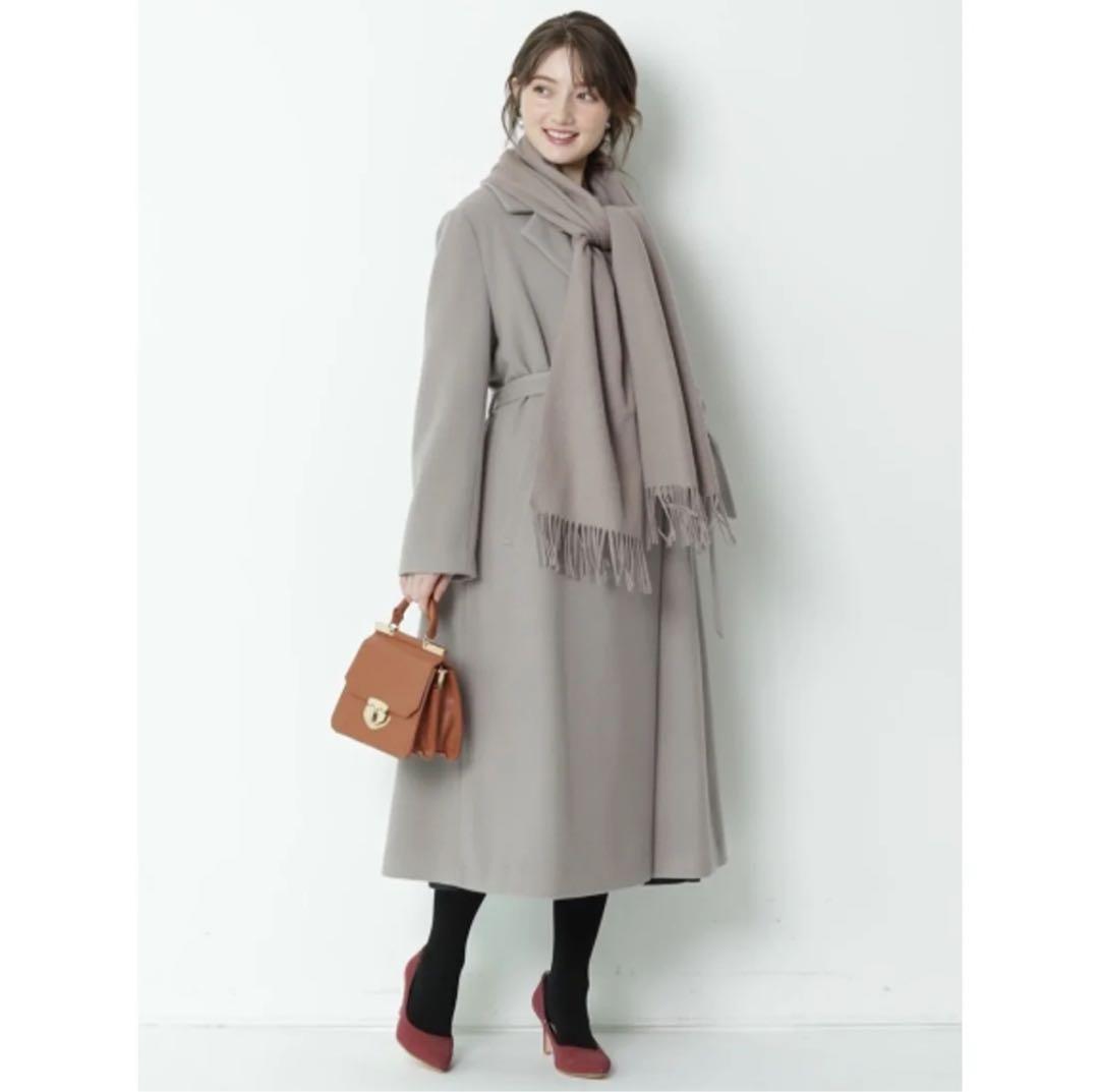 アプワイザーリッシェ⭐︎ファーマフラー付ベルテッドコート