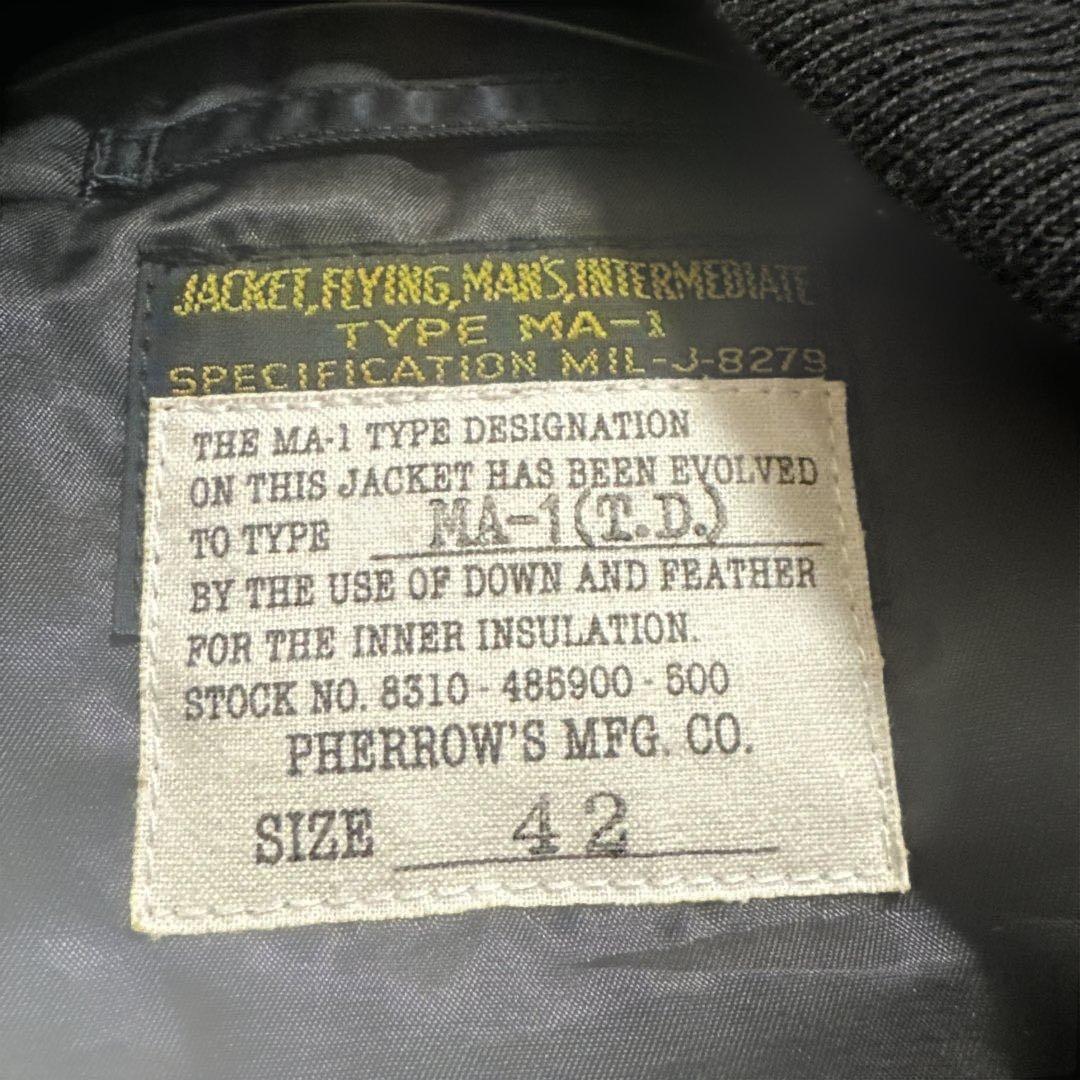 【Pherrow's】フェローズ★MA-1★シンダウン★フライトジャケット