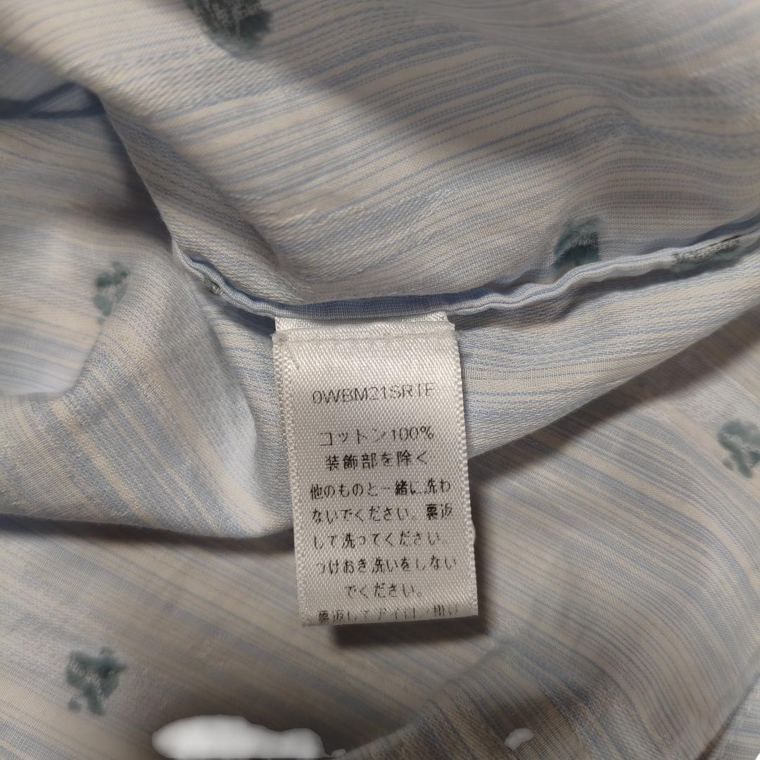 定価40,700円 ディオール キッズ マオカラー シャツ 110 刺繍 総柄