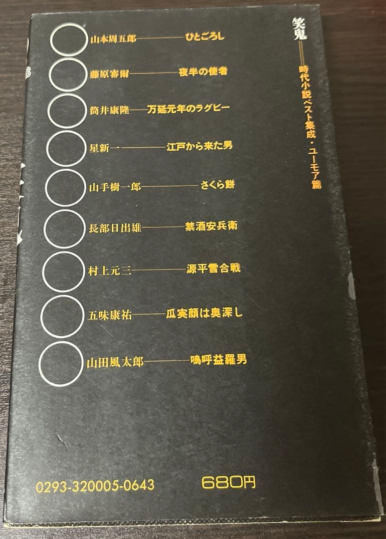 【絶版・初版・希少】 笑鬼 武蔵野次郎 編 その他