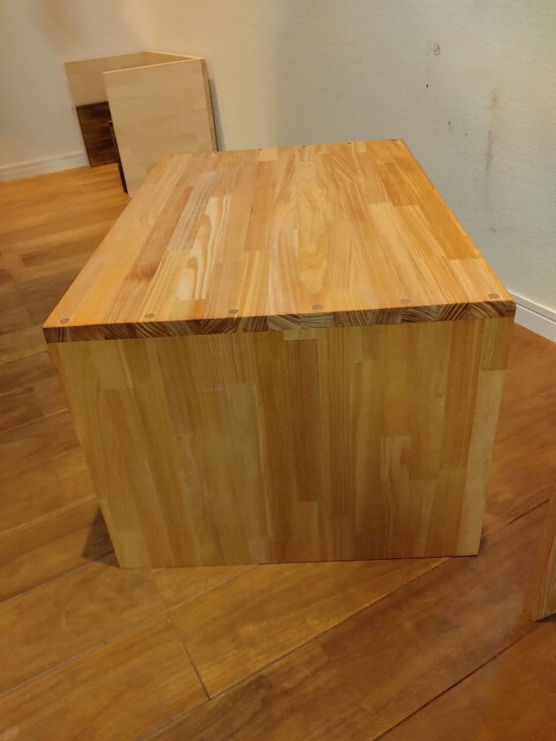 木製　ハンドメイド　オーダー　コの字型　水槽台　サイドテーブル　シェルフ　棚