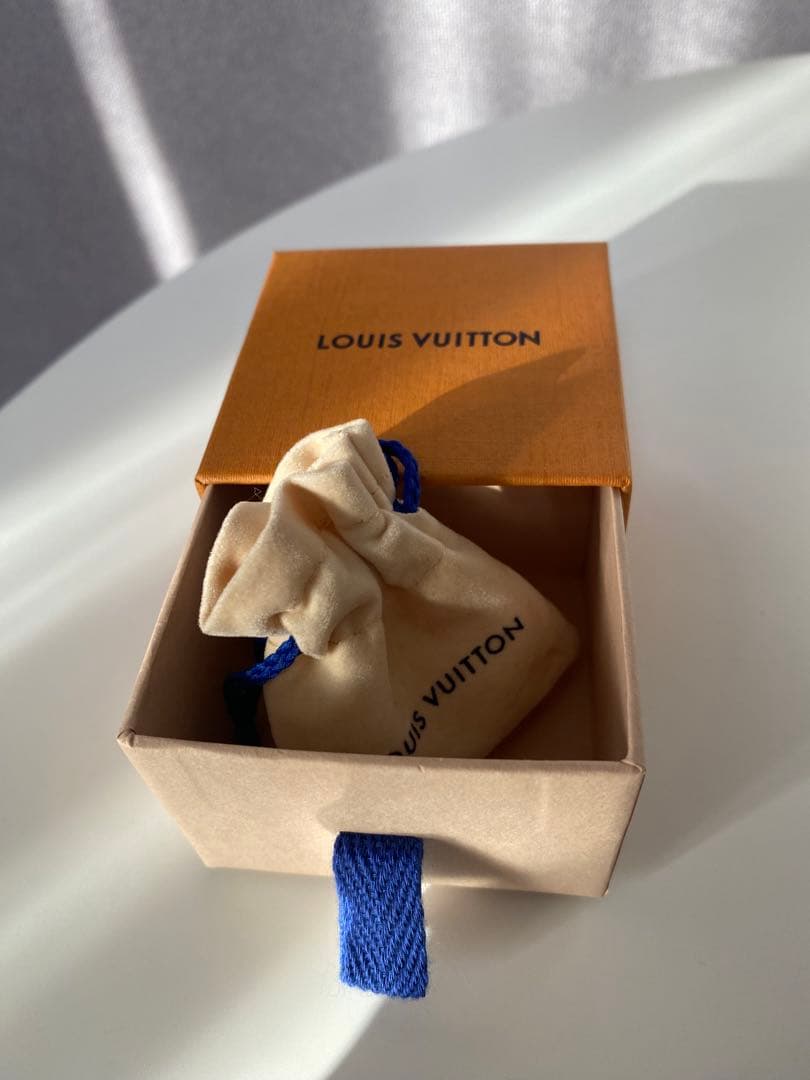 【美品】ルイヴィトン ピアス 片耳 スクエア モノグラム シルバー