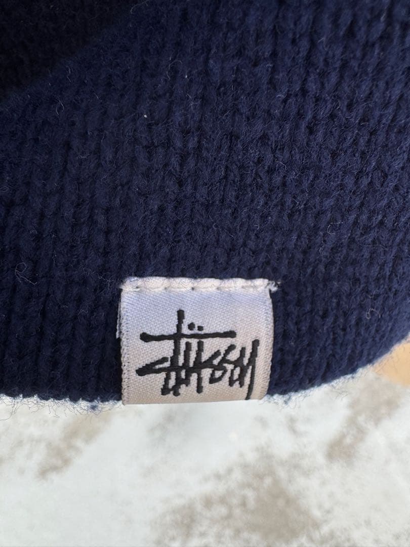 90s OLD Stussy ストゥーシー アメリカ製 ビーニー ニット帽