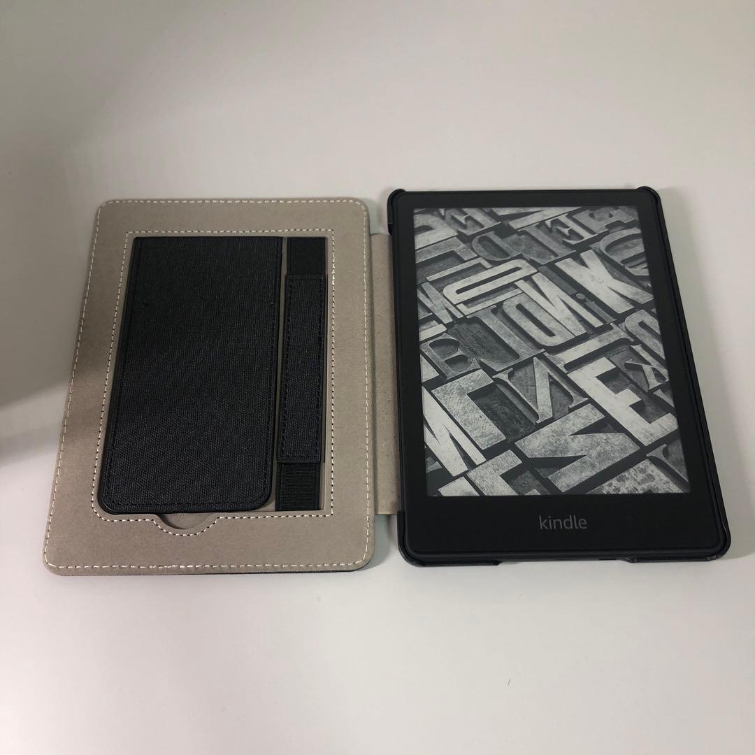 Kindle Paperwhite 第11世代 (8GB) 自立式手帳型カバー付