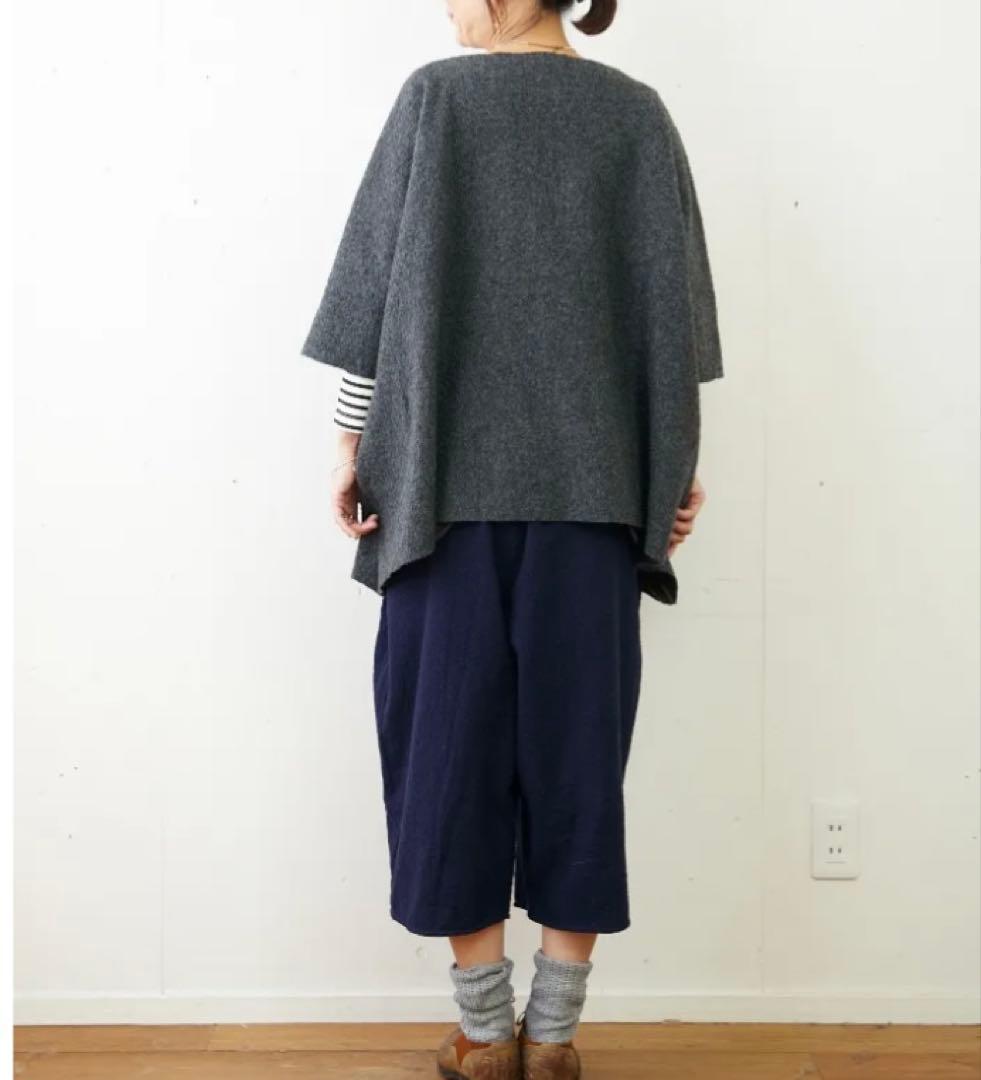 veritecoure 圧縮ウール Tライン プルオーバー ダークグレー 未使用